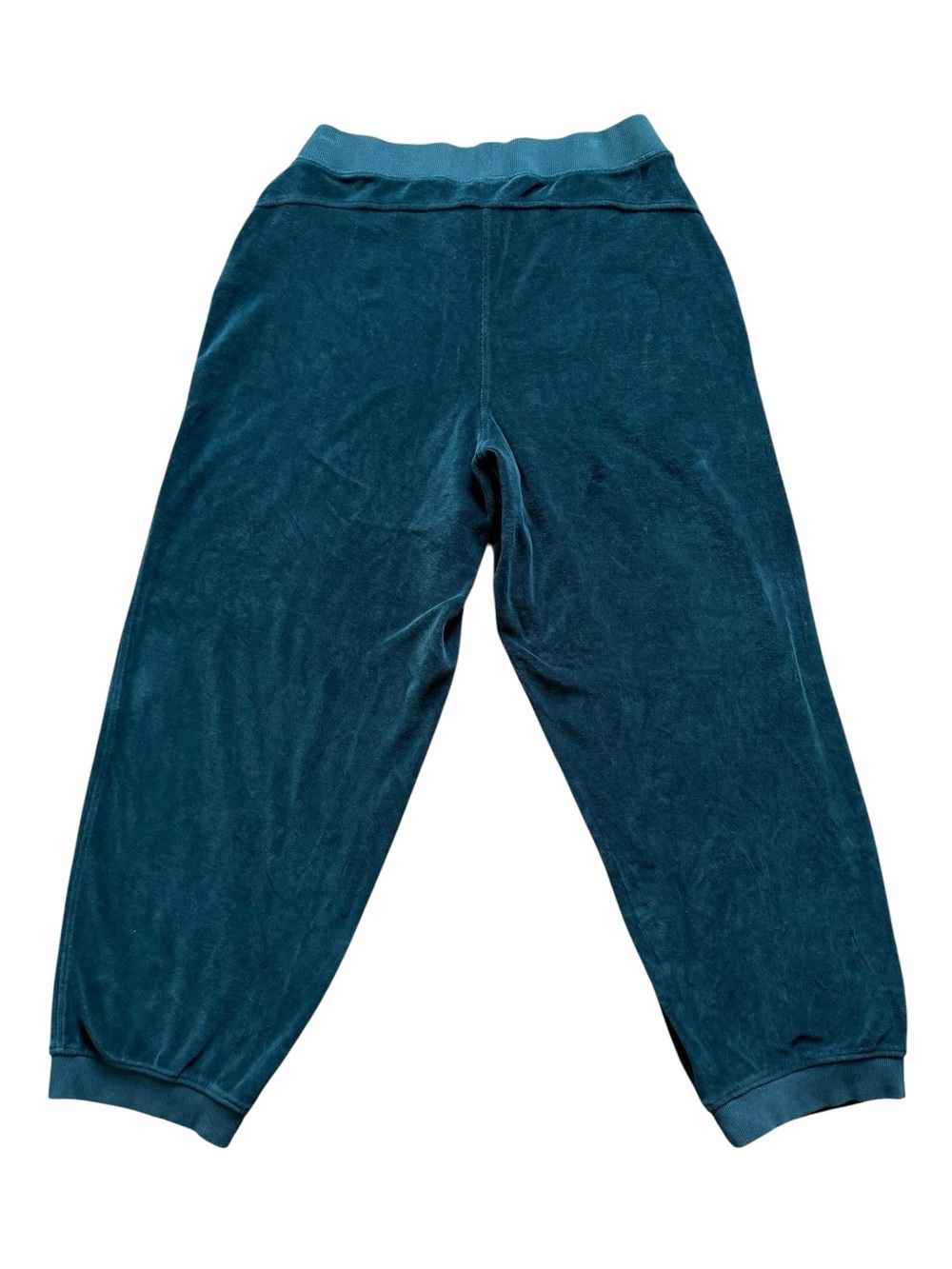 PACT Women’s Pure Velour Relaxed Sweatpant Size Large Teal High Rise Jogger - Picture 5 of 7